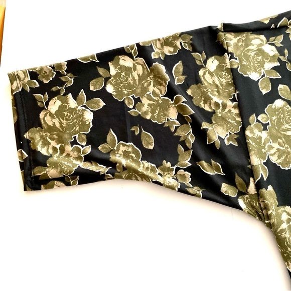 LuLaRoe Shirley Black Floral Lightweight Longline Kimono Duster Cover Up Size M - Picture 6 of 12